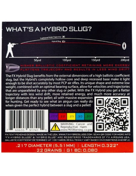FX Hybrid Slug (217)22gr 100ud