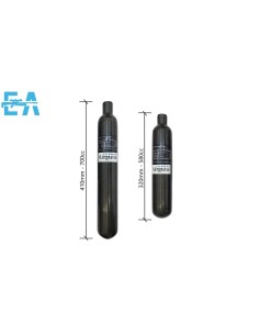 Carbon Bottle 700cc - 300 Bars