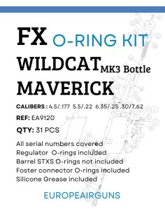 O-ring Kit Fx Mav / Wild MK3 Bottle.